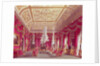 The Crimson Drawing Room, Carlton House from Pyne's 'Royal Residences', 1818 by William Henry Pyne