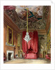 Queen Mary's State Bed Chamber, Hampton Court from Pyne's 'Royal Residences', 1818 by William Henry Pyne