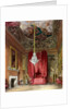 Queen Mary's State Bed Chamber, Hampton Court from Pyne's 'Royal Residences', 1818 by William Henry Pyne