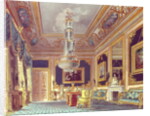 The Blue Velvet Room, Carlton House from Pyne's 'Royal Residences', 1818 by William Henry Pyne
