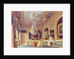 The Blue Velvet Room, Carlton House from Pyne's 'Royal Residences', 1818 by William Henry Pyne