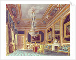 The Blue Velvet Room, Carlton House from Pyne's 'Royal Residences', 1818 by William Henry Pyne