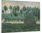 Haystacks near Giverny, c.1884-89 by Claude Monet