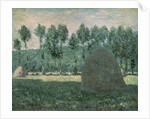 Haystacks near Giverny, c.1884-89 by Claude Monet