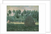 Haystacks near Giverny, c.1884-89 by Claude Monet