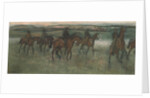 Racehorses by Edgar Degas