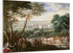 Louis XIV at Vincennes by Adam Frans van der Meulen