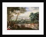Louis XIV at Vincennes by Adam Frans van der Meulen