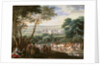 Louis XIV at Vincennes by Adam Frans van der Meulen