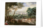 Louis XIV at Vincennes by Adam Frans van der Meulen
