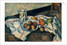 Still Life of Peaches and Pears, 1888-90 by Paul Cezanne