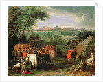 The Army of Louis XIV before Tournai by Adam Frans van der Meulen