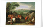 The Army of Louis XIV before Tournai by Adam Frans van der Meulen