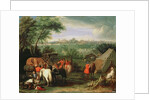 The Army of Louis XIV before Tournai by Adam Frans van der Meulen