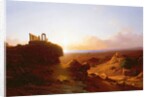 Romantic Landscape, 1860 by Antal Ligeti