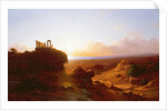 Romantic Landscape, 1860 by Antal Ligeti