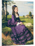 Woman in Violet, 1874 by Pal Szinyei Merse