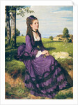 Woman in Violet, 1874 by Pal Szinyei Merse
