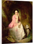 Woman Seated in a forest glade by Gyorgyi Giergl Alajos