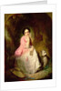 Woman Seated in a forest glade by Gyorgyi Giergl Alajos