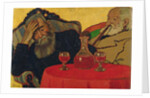 My Father with Uncle Piacsek Drinking Red Wine, 1907 by Jozsef Rippl-Ronai