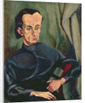Portrait of Lasjos Kassak by Tihonyi Lajos