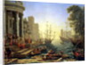 Seaport with the Embarkation of St. Ursula, 1641 by Claude Lorrain (1600-82)