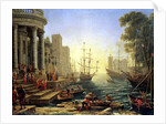 Seaport with the Embarkation of St. Ursula, 1641 by Claude Lorrain (1600-82)