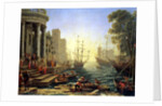 Seaport with the Embarkation of St. Ursula, 1641 by Claude Lorrain (1600-82)