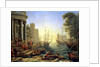 Seaport with the Embarkation of St. Ursula, 1641 by Claude Lorrain (1600-82)