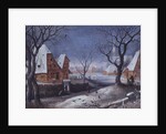 Winter Landscape with Fowlers by Adriaen van Stalbemt