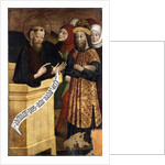 Panel of the former high altarpiece of the Church of Saint Peter and Saint Paul in Csíksomlyó, c.1480 by Hungarian School