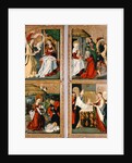 The Annunciation, the Birth of Christ, the Adoration of the Magi and the Presentation in the Temple from the Szepeshely Altarpiece, 1480-90 by Hungarian School