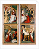The Annunciation, the Birth of Christ, the Adoration of the Magi and the Presentation in the Temple from the Szepeshely Altarpiece, 1480-90 by Hungarian School