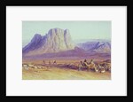 The Camel Train, Condessi, Mount Sinai, 1848 by Edward Lear
