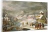 A Winter Landscape with Travellers on a Path by Denys van Alsloot