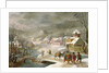 A Winter Landscape with Travellers on a Path by Denys van Alsloot