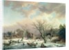 Winter Scene by Johannes Petrus van Velzen