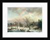 Winter Scene by Johannes Petrus van Velzen