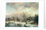 Winter Scene by Johannes Petrus van Velzen