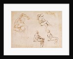 Figure Studies for a Man by Michelangelo Buonarroti