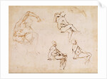 Figure Studies for a Man by Michelangelo Buonarroti