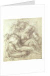 Figures Study for the Lamentation Over the Dead Christ, 1530 by Michelangelo Buonarroti