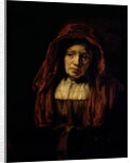 Portrait of an Old Woman by Rembrandt Harmensz. van Rijn