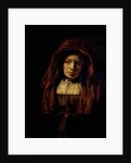 Portrait of an Old Woman by Rembrandt Harmensz. van Rijn
