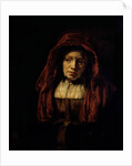 Portrait of an Old Woman by Rembrandt Harmensz. van Rijn
