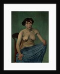 Nude in Blue Fabric, 1912 by Felix Edouard Vallotton