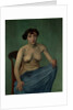 Nude in Blue Fabric, 1912 by Felix Edouard Vallotton