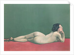 Nude Stretched out on a Piece of Cloth, 1909 by Felix Edouard Vallotton