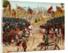 Fr 2643 f.312v Battle of Najera, 1367, from Froissart's Chronicle by French School